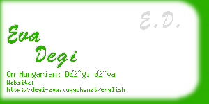 eva degi business card